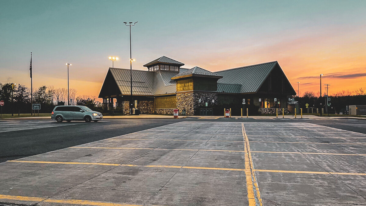 Map of New York Thruway Service Areas Boondocker's Bible