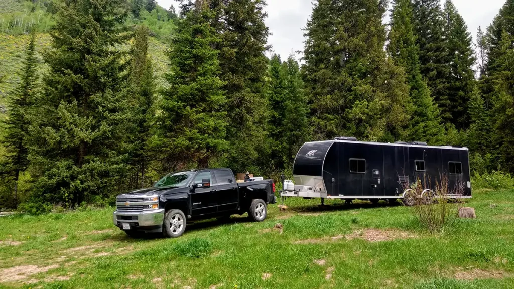 camping in a national forest