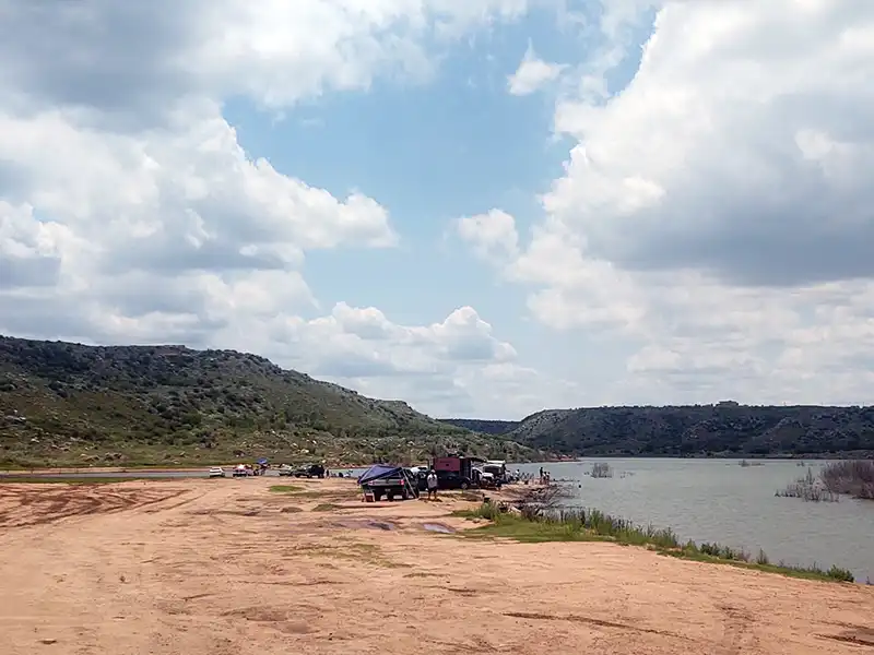 photo of bugbee campground at lake meredith national recreation area in texas