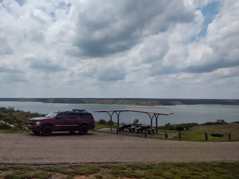 photo of fritch fortress campground at lake meredith national recreation area in texas