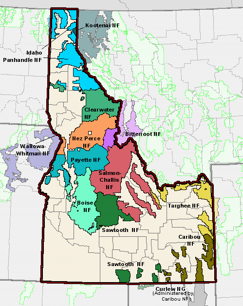 Payette National Forest Map Idaho - Motor Vehicle Use Maps