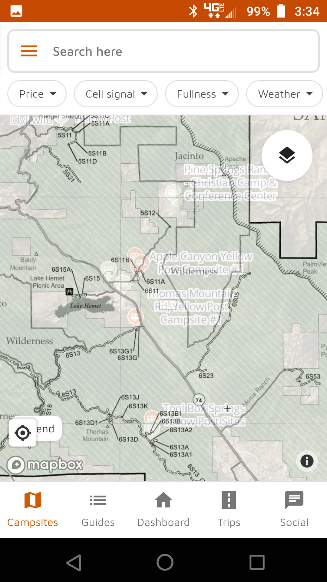 freeroam app for motor vehicle use map