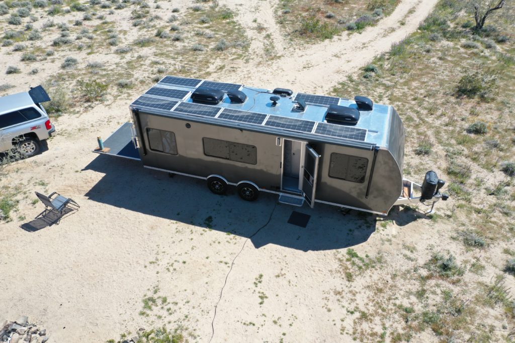 solar panels on an rv