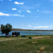 nelson creek recreation area, fort peck lake, montana campning