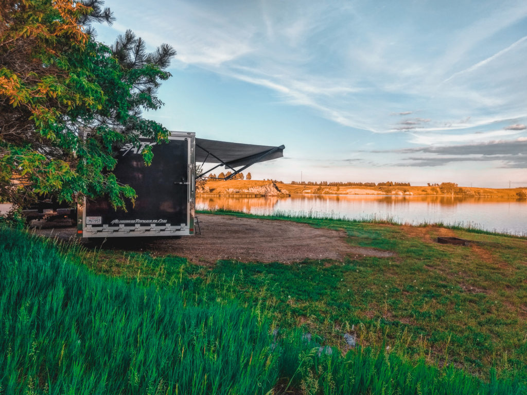 sweet briar lake, north dakota camping