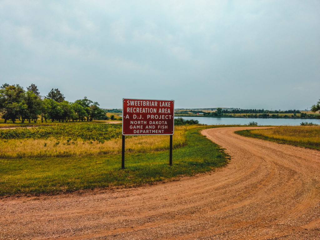 sweet briar lake, north dakota camping