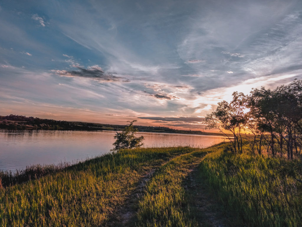 sweet briar lake, north dakota camping