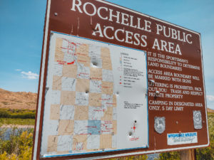rochelle public access area wyoming camping