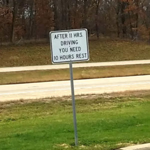 illinois drowsy driving sign