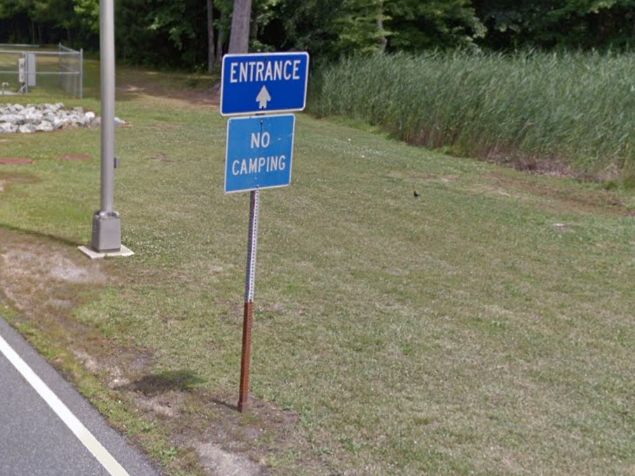 smyrna rest area no camping