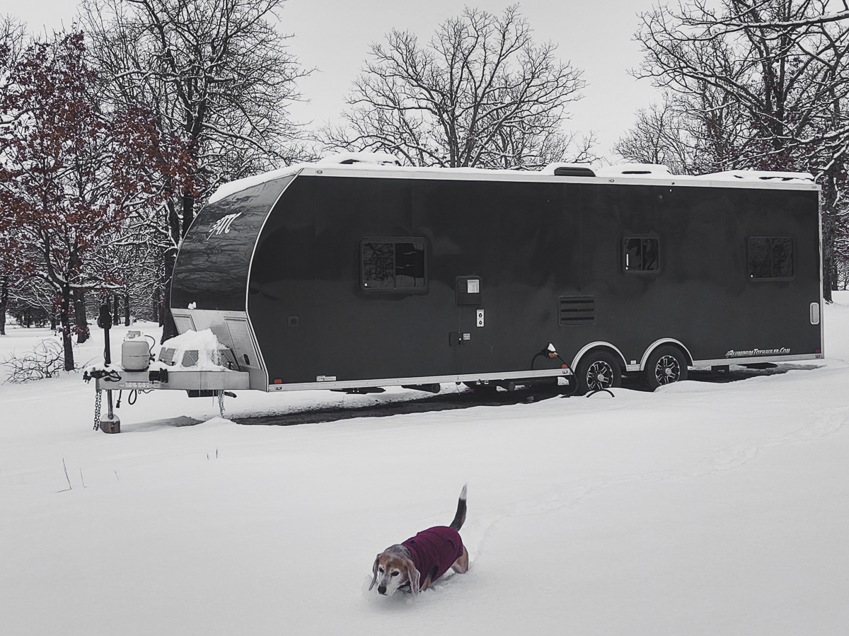 boondocking in freezing weather