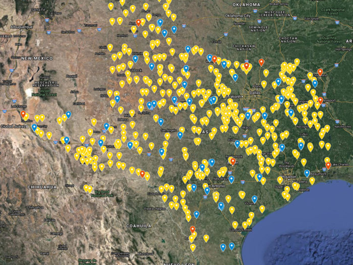 texas rest area map