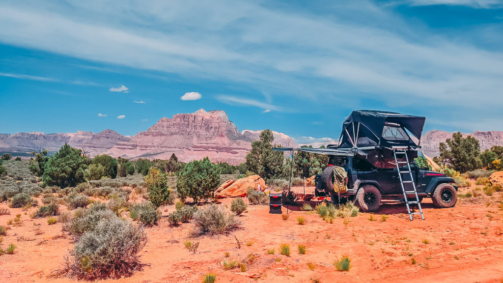 dispersed camping near zion national park