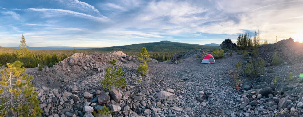 dispersed camping near crater lake national park