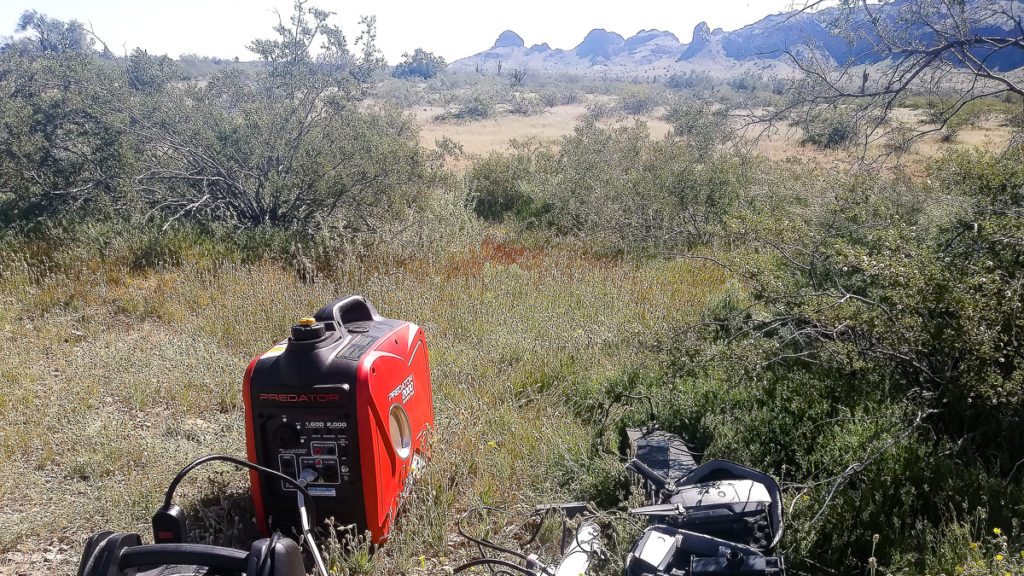 using a generator while boondocking