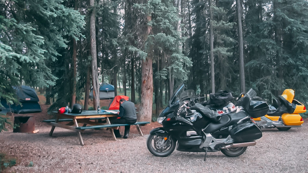 best motorcycle for camping