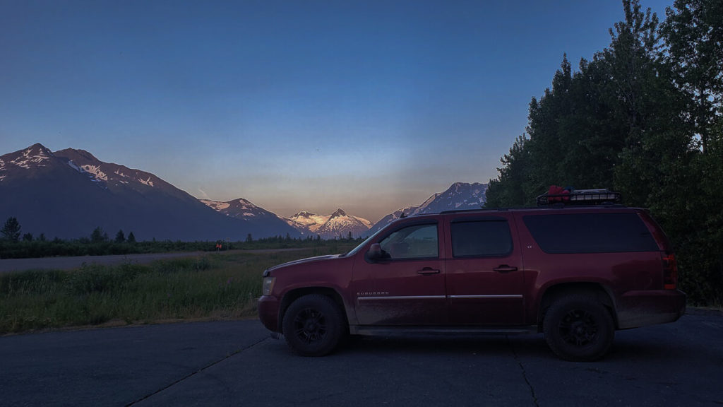 ovenright parking in a national forest