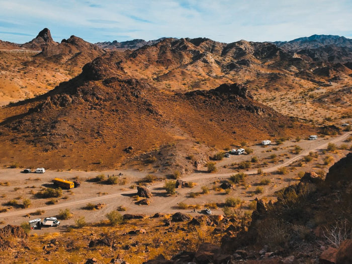dispersed camping near lake havasu arizona
