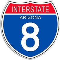 interstate 8 sign