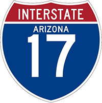 interstate 17 arizona sign
