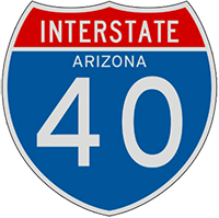 interstate 40 arizona sign