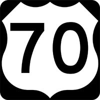 us-70 highway sign