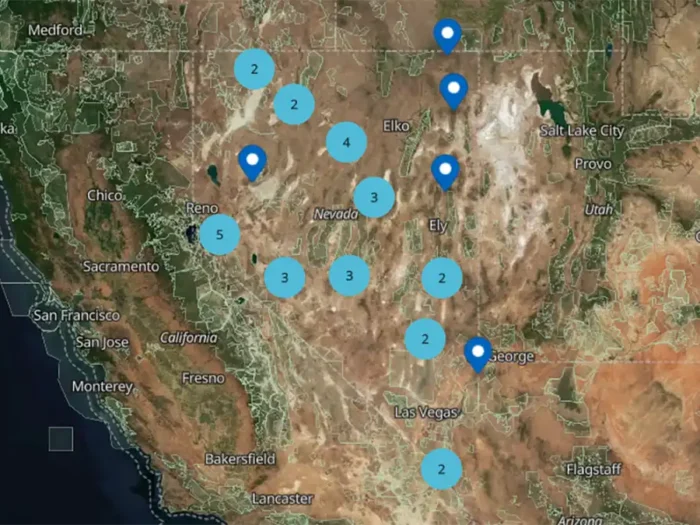Boondocking in Nevada Laws Rules - Nevada Rest Area Map Image 700x525.webp