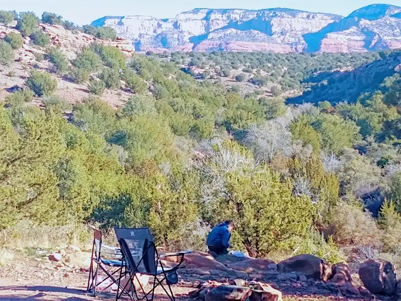 nolan designated camping area, sedona az