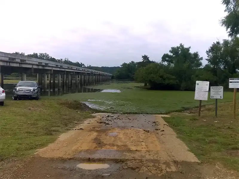 photo of the boat ramp at bubba cowser recreation area in texas