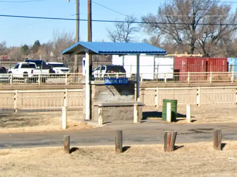 Photo of drinking water fountain at hobart rv park pampa texas