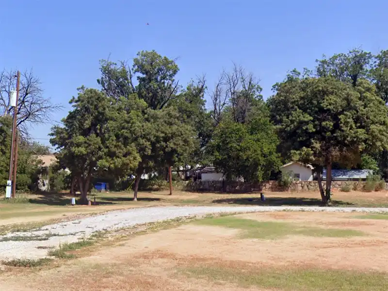 Photo of one of the campsites at knox city rv park in texas