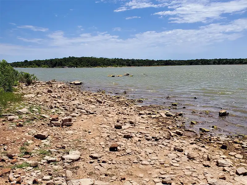 photo of the water at lake daniel campground in Breckenridge, Texas