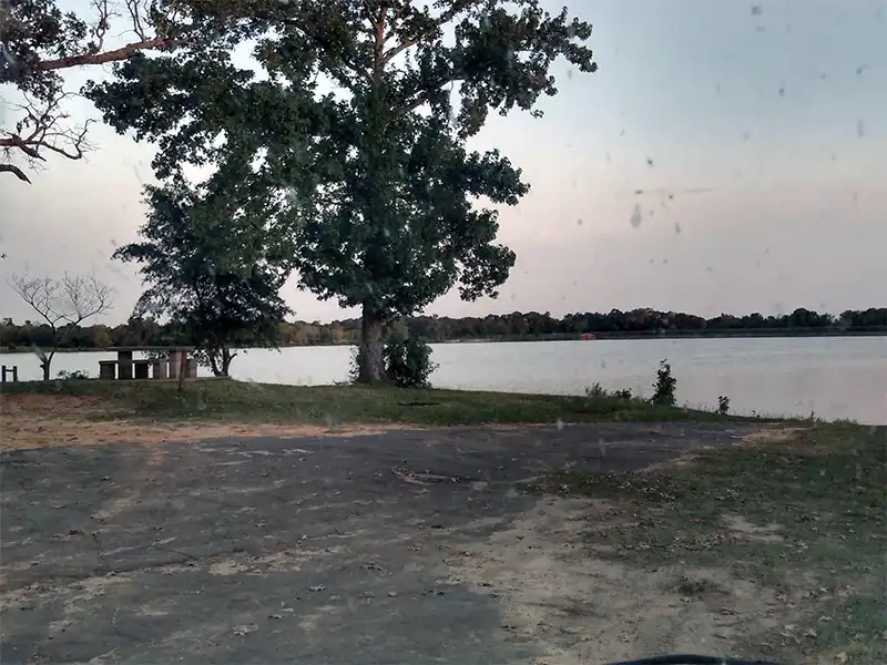 Photo of picnic tables at pleasure point park at lake winnsboro texas