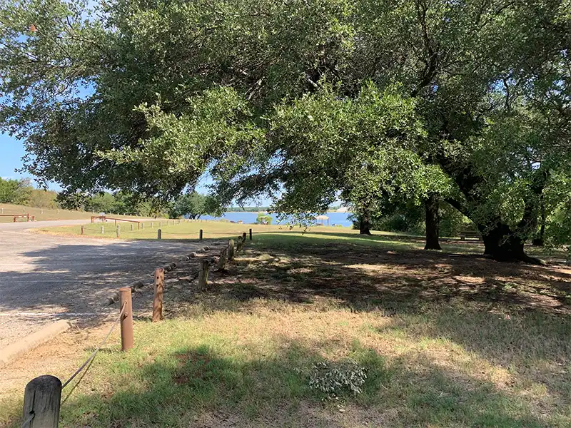 a view of soldiers creek park campground at lake whitney, texas