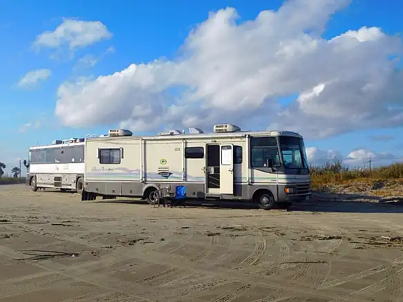 Photo of an RV camping at Brazoria County Free Beach Access #5