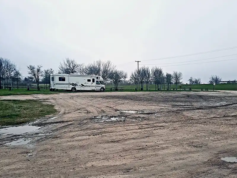 Photo of an RV camping at Carl Park Palacios Texas