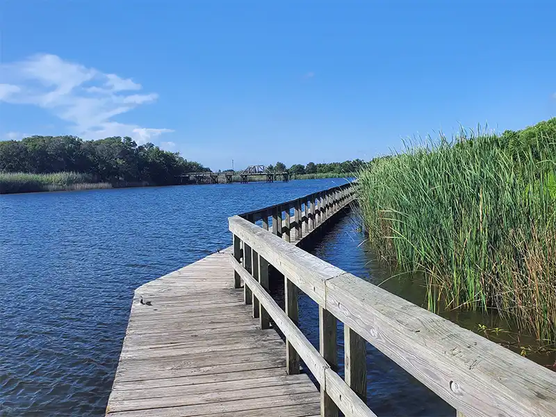 Photo of the fishing pier at Carl Park Palacios Texas