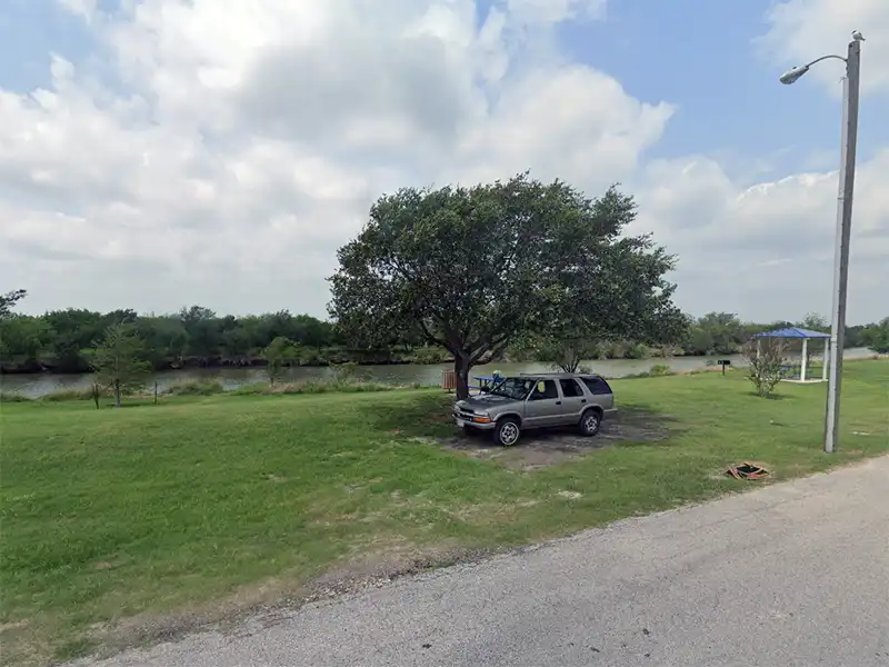 Photo of a car camped at labonte park corpus christi texas