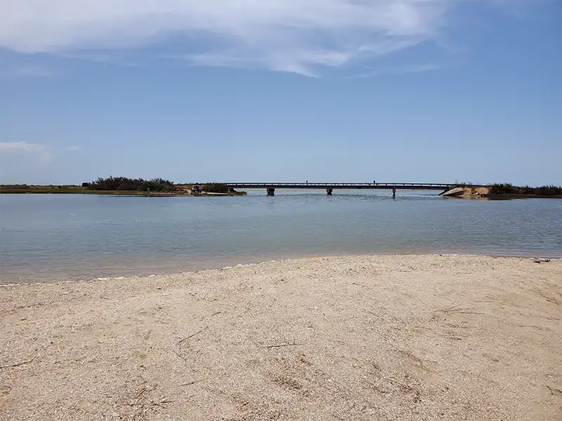 Photo of the bridge at Oyster Lake Park in Texas