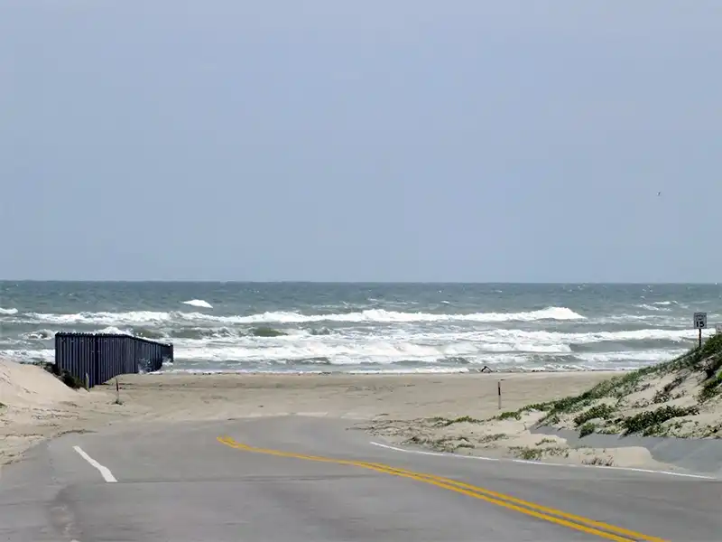 Photo of the entrance at South Beach, Mile 0-5, Padre island National Seashore